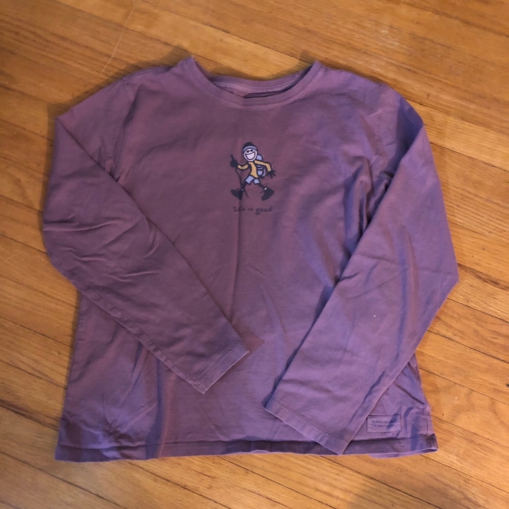 Life is Good hiking design long sleeve!